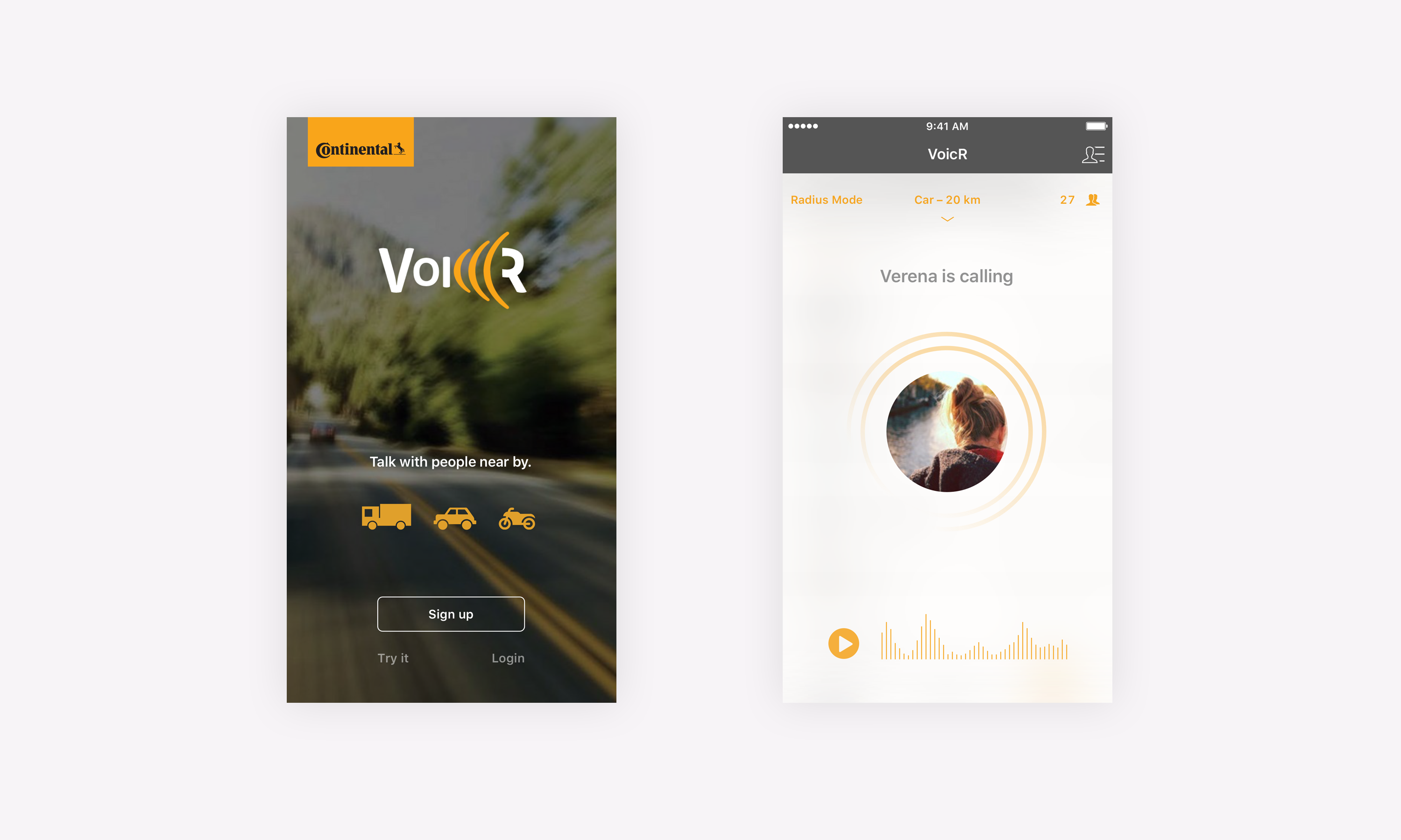Continental Voicr App